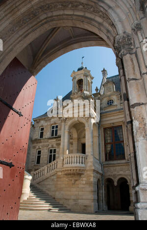 courtyard of town hall, France, Poitou-Vend�e, La Rochelle Stock Photo