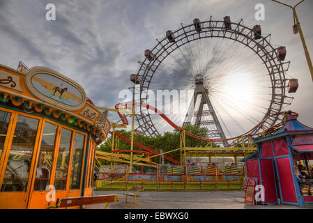 big wheel in Vienna Prater, Austria, Vienna Stock Photo