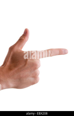 hand pointing, two Stock Photo