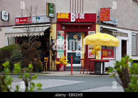 design kiosk Anne Bude, Germany, North Rhine-Westphalia, Ruhr Area, Essen Stock Photo