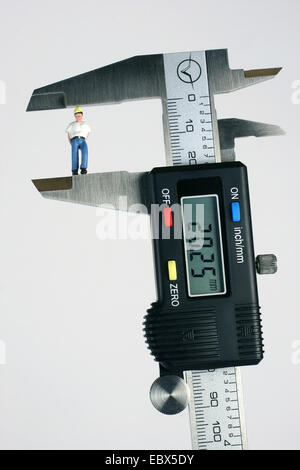 digital caliber with figure Stock Photo