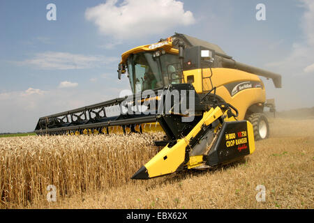 combine at harvest Stock Photo