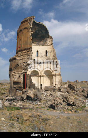 church ruins at Ani, the abandonned historical Armenian capital, Turkey Stock Photo