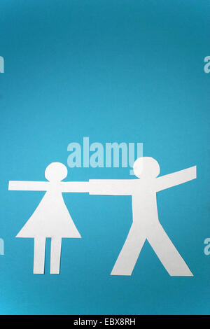 couple made of paper Stock Photo