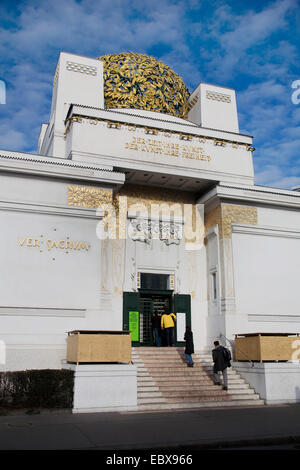 exhibition house of the Viennese Secession of Olbrich, Austria, Vienna Stock Photo