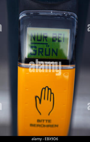 sensor and display of pedestrian light Stock Photo