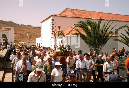 Fiesta de la Virgin de la Pena, Vega de Rio de las Palmas, Canary Islands, Fuerteventura Stock Photo