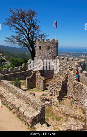 Castelo dos Mouros, Dos Mouros Castle, Sintra, Portugal, Europe Stock Photo