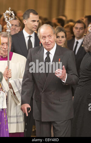 King Juan Carlos I has decided to abdicate  Featuring: Juan Carlos de borbon Where: Madrid, Spain When: 02 Jun 2014 Stock Photo