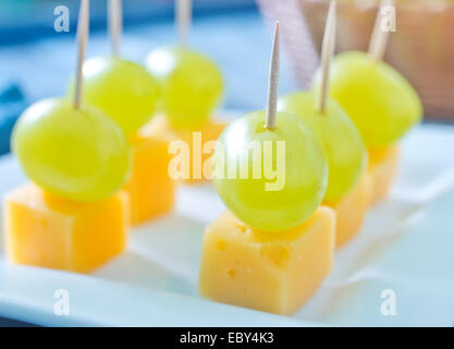 cheese with grape Stock Photo