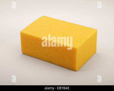 Yellow sponge Stock Photo