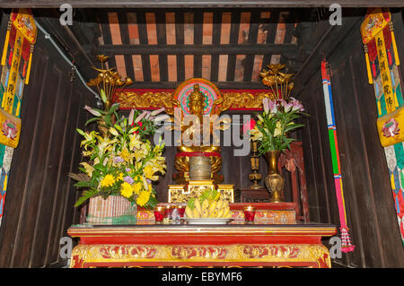 Female Buddha at One Pillar Pagoda, Hanoi, Vietnam Stock Photo