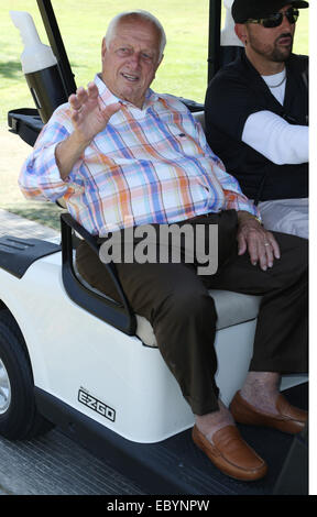 Los Angeles Police-Celebrity Golf Tournament hosted by Dennis Quaid  Featuring: Tommy Lasorda Where: Los Angeles, California, United States When: 31 May 2014 Stock Photo