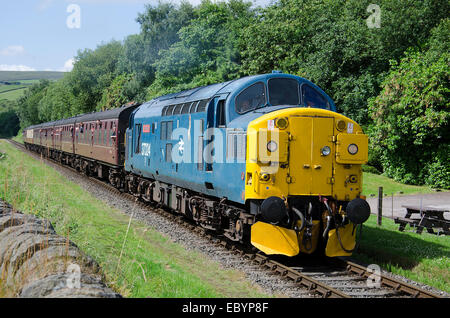 Class 40 Diesel Locomotive, BR Green livery Stock Photo - Alamy