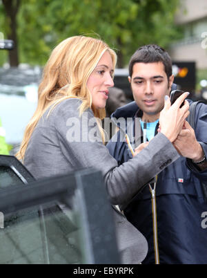 Cat Deeley outside ITV Studios today  Featuring: Cat Deeley Where: London, United Kingdom When: 03 Jun 2014 Stock Photo