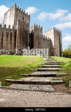 Sao Miguel castle in Guimaraes, Portugal Stock Photo