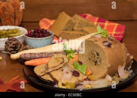 Tofu Turkey Dinner Stock Photo
