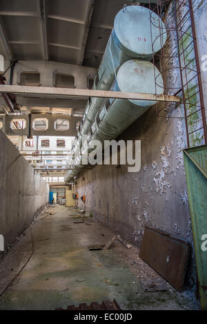 JUPITER factory in Pripyat abandoned city, Chernobyl Exclusion Zone, Ukraine Stock Photo