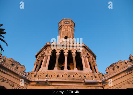 Izmir Clock Tower in Konak Square, Turkey Stock Photo