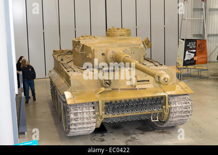 The exhibits at the Tank Museum Bovington Dorset England UK Tiger Tank Mark 1 Stock Photo