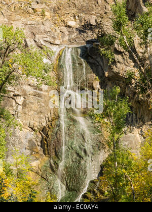 Bridal Veil Falls in Spearfish Canyon, Black Hills National Forest, SD, USA Stock Photo
