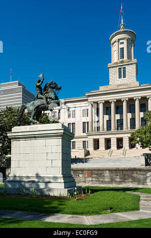 Tennessee, Nashville, State Capitol Building, Andrew Jackson statue Stock Photo