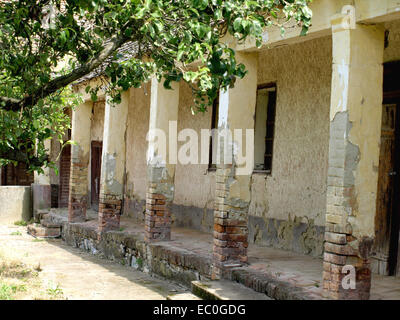 old abandoned ruined house in the countryside Stock Photo