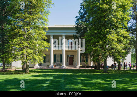 Tennessee, Nashville, The Hermitage, plantation home of U.S. President Andrew Jackson, current Mansion structure dates from 1836 Stock Photo