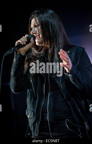 Fontaneto d'Agogna Italy. 06th December 2014. The Italian pop singer ELISA performs live at the music club Phenomenon during his 'L'Anima Vola - Live In The Clubs Tour' Credit:  Rodolfo Sassano/Alamy Live News Stock Photo