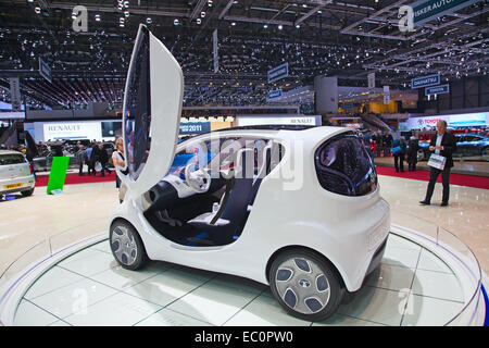 GENEVA - MARCH 8: The Tata Pixel on display at the 81st International Motor Show Palexpo-Geneva on March 8; 2011 in Geneva, Swit Stock Photo