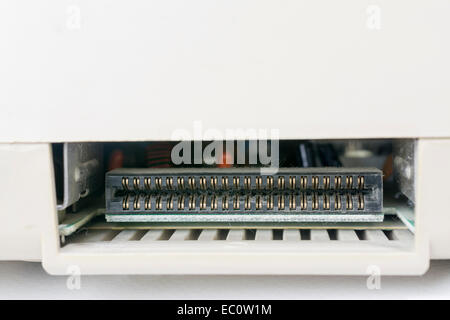 Vintage Computer Commodore 64 slot Stock Photo