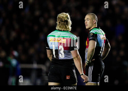 London, UK. 07th Dec, 2014. European Rugby Champions Cup. Harlequins versus Leinster. Harlequins fullback Mike Brown Credit:  Action Plus Sports/Alamy Live News Stock Photo