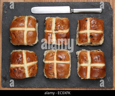 Hot cross buns, England, UK Stock Photo