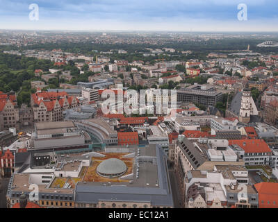 Aerial view of the city of Leipzig in Germany Stock Photo