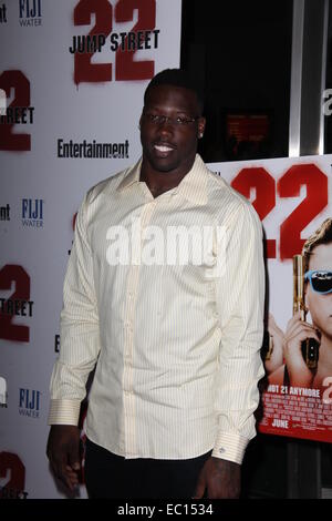 New York Premiere of '22 Jump Street' at The AMC Lincoln Square  Featuring: Jason Pierre-Paul Where: New York City, New York, United States When: 04 Jun 2014 Stock Photo