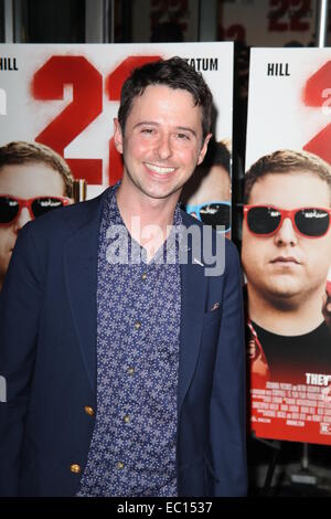New York Premiere of '22 Jump Street' at The AMC Lincoln Square  Featuring: John Milhiser Where: New York City, New York, United States When: 04 Jun 2014 Stock Photo