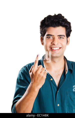 one indian man Election Vote Stock Photo