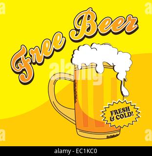 free beer Stock Vector