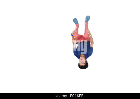 indian College boy Stunt Stock Photo