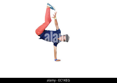 indian College boy Stunt Stock Photo