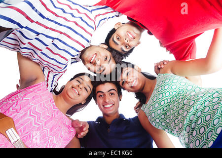 indian College Friends Students fun Stock Photo