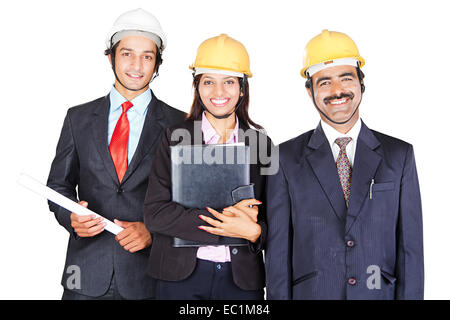 3 indian Builders Stock Photo