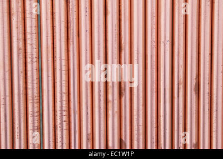 Copper pipes- can be used for abstract background. Stock Photo