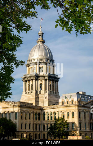 Springfield Illinois,State Capitol building,French Renaissance architectural style,zinc dome,IL140902108 Stock Photo