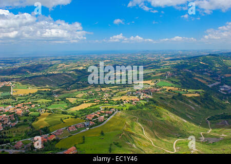 Monte Titano, San Marino, Republic of San Marino, Italy, Europe Stock Photo