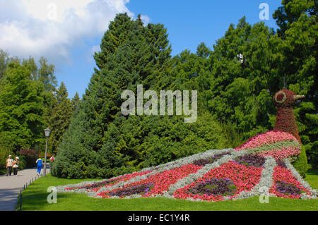 Flowers sculpture, Mainau, Flower Island, Lake Constance, Bodensee, Baden-Wuerttemberg Stock Photo