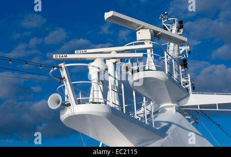 Radar system of the cruise ship AIDAcara Stock Photo - Alamy