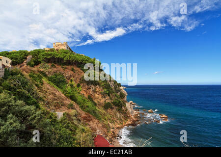 View of Forte stella in Portoferraio, Isle of Elba, Tuscany, Italy Stock Photo