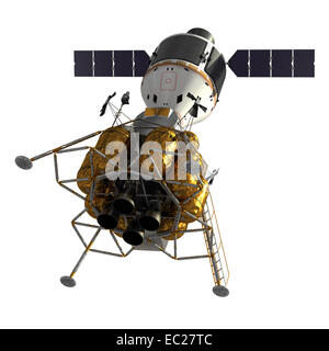 Crew Exploration Vehicle. 3D Model On A White Background. Stock Photo