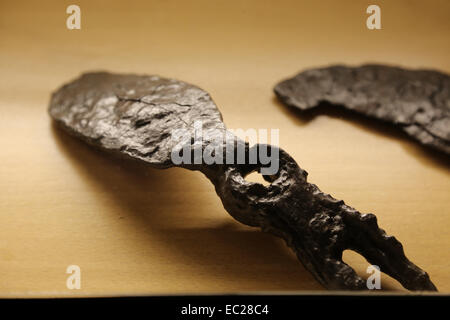 Roman Empire. Spain. Catalonia. Ascia Rastrum. Iron hoe. Used to work in vineyard. 1st c. AD. City History Museum. Barcelona. Stock Photo